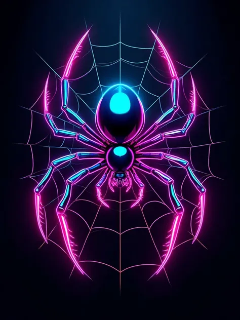 DE_Neon Light Effect_Animal Image Generation