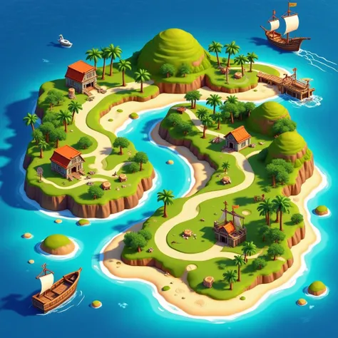 DR_Cartoon Island Drawing_Game Scene Generation