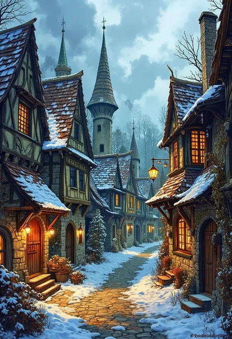 DJ_Fairy Tale Scene Construction_European-Style Town Generation