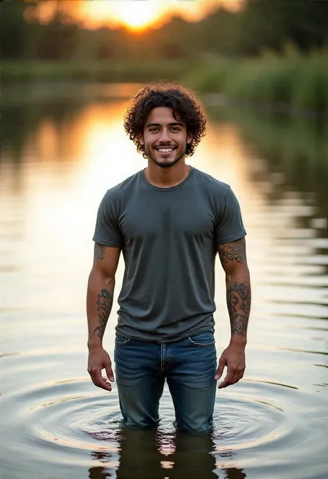 Guys in wet clothes