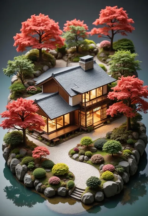 DL_Japanese-Style Miniature Landscaping_House Landscape Design