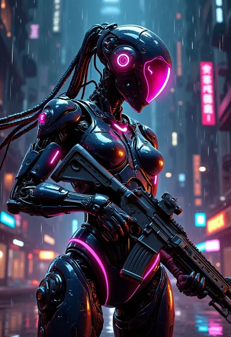 A_Cyberpunk Style_Robot Character Generation