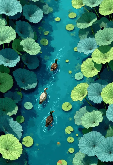 C_Scenes Of Lotus And Water Shores_Diverse Scenario Generation