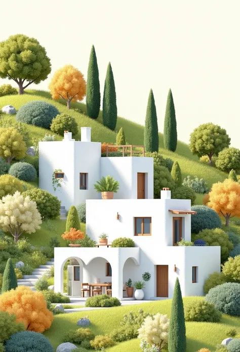 DX_Architectural Landscape Drawing_Landscape Scene Generation