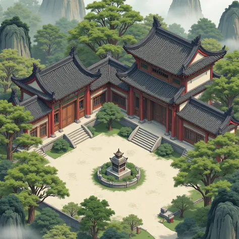 D_Chinese-Style Architecture Generation_Ancient Architecture Scene Creation
