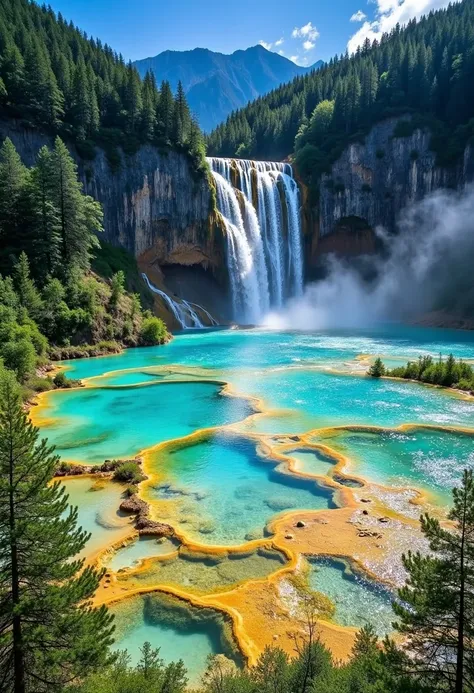 DP_Jiuzhaigou Scenery_Landscape Image Generation