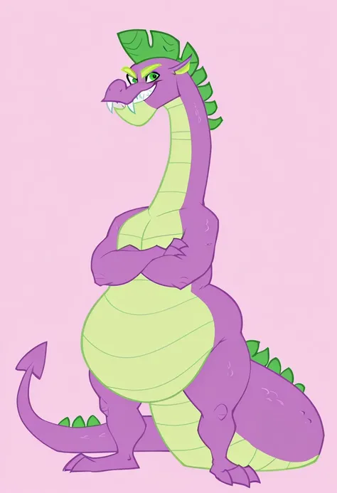 Spike's Greed Dragon Form - My Little Pony: Friendship is Magic (Illustrious)