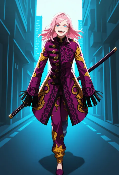 Purple Fringe Coat - Clothing