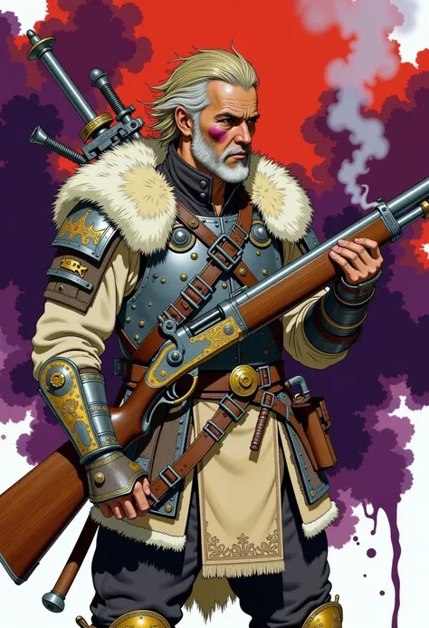 Illustration stylized for Bilibin