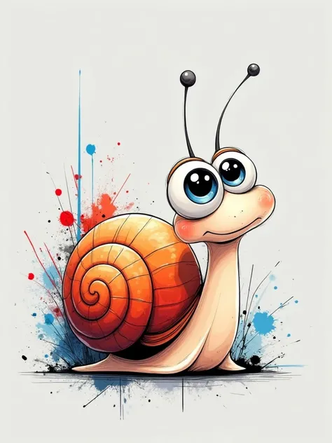 A_Ink Wash Cartoon Style_Cute Animal Creation