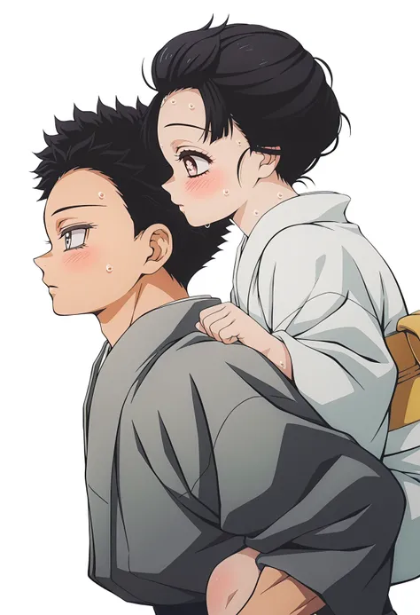 Kimetsu no Yaiba_Akaza and Koyuki丨鬼滅の刃_猗窩座の恋雪丨鬼灭之刃_猗窝座和小雪