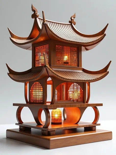 E_Chinese-Style Wooden Miniature Structures_Ancient Architectural Model Creation