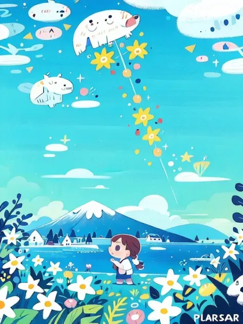 「Amelicart画风」几何/蜡笔/插画风格