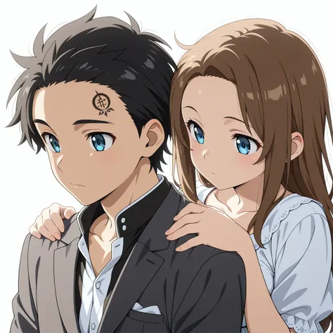 Civitai 2人肩寄せ密着状態 / Two people sitting close together, shoulders touching_rel_260420