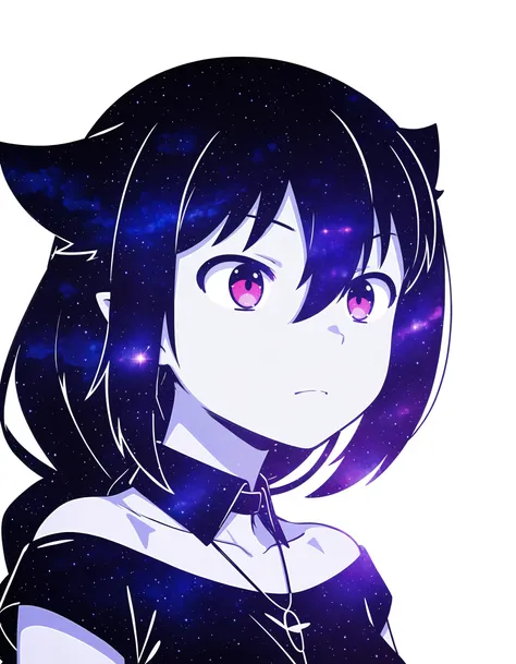 Galaxy/Cosmic Silhouette Fill Effect (Style)