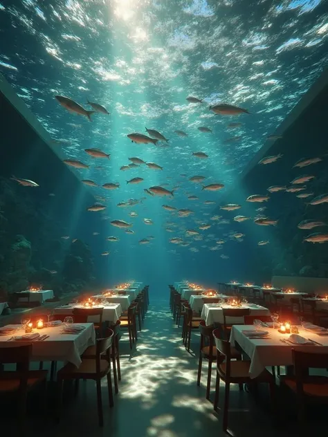 E_Underwater Scene Creation_Restaurant Atmosphere Generation