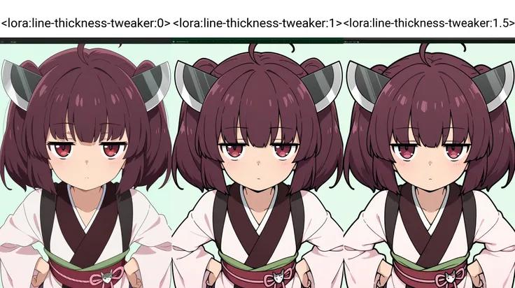 [Anima/Illustrious]Line thickness tweaker/線幅微調整 LoRA