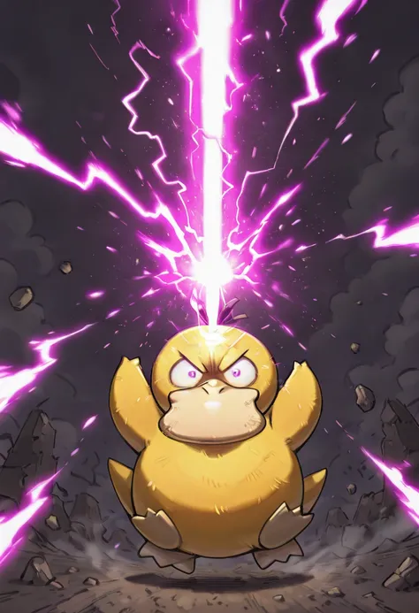 Psyduck: Headache Pokemon | コダック (Pokedex #0054) [Illustrious]