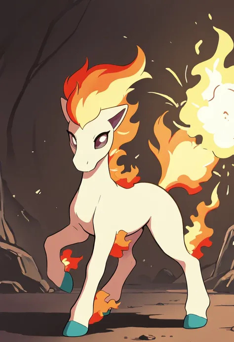 Ponyta: Fire Pony | ポニータ (Pokedex #0077) [Illustrious]