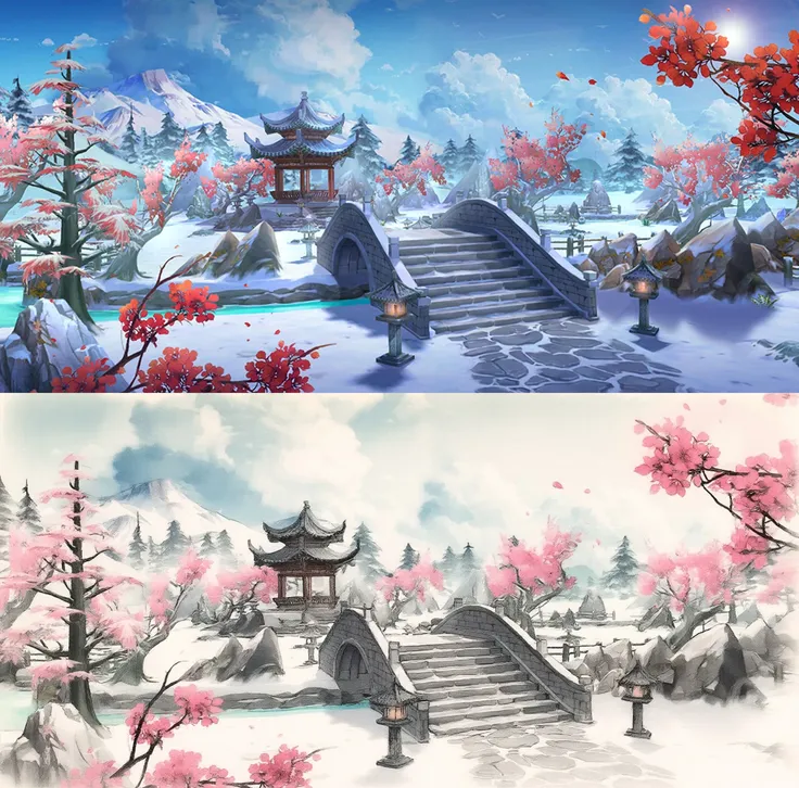 k.1 Switch to ink-wash style