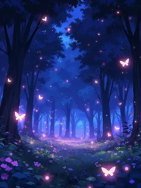 E_Fantasy Forest Night Scenes_Scenes With Glowing Elements