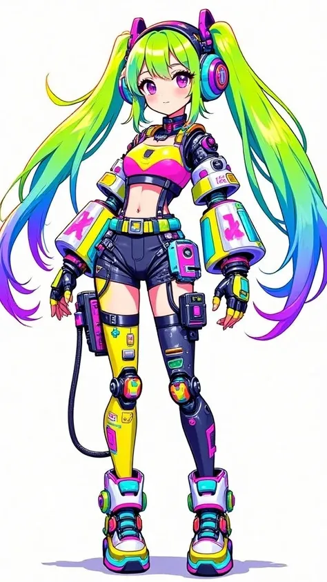 B_Cyberpunk Style_Anime Character Generation