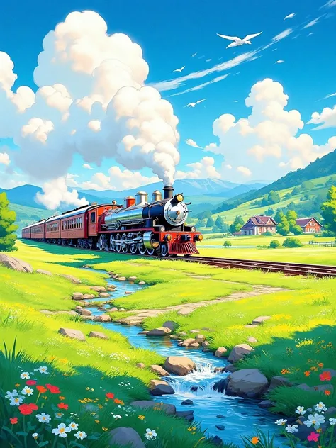 E_Anime Landscape Drawing_Fairy Tale Scene Generation