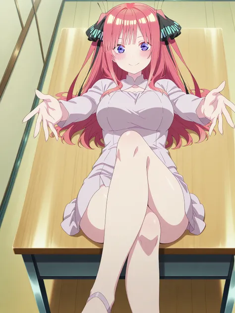 Crossed Legs Reaching Towards Viewer - Poses