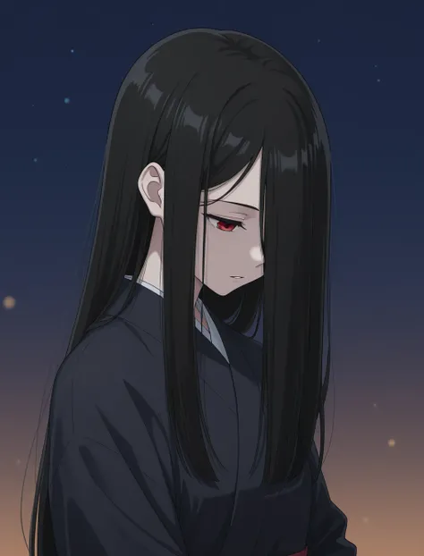 One length long hair