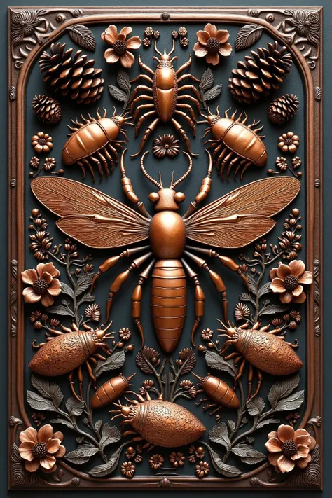 DJ_3D Relief Carving_Insect Sculpture Generation