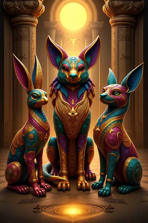DP_Fantasy Animal Statues_Multi-Animal Scene Generation