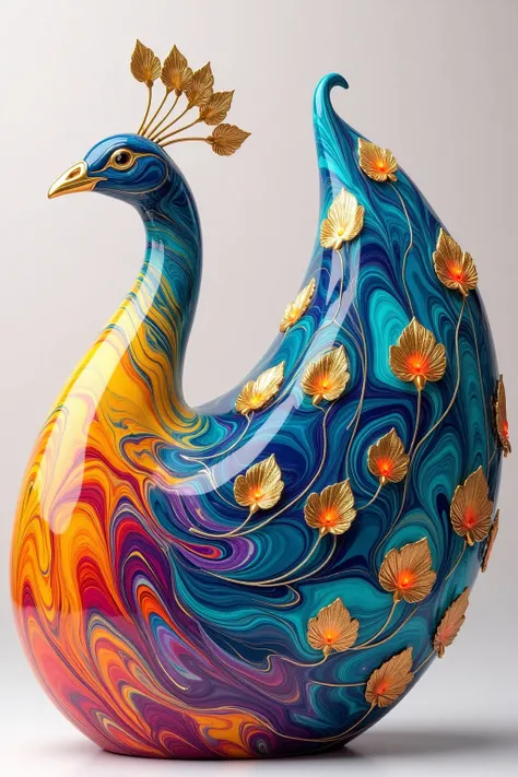 A_Fluid Art Sculpture_Animal Image Generation