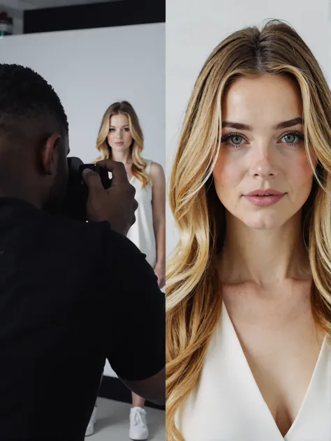 Split screen Photography BTS