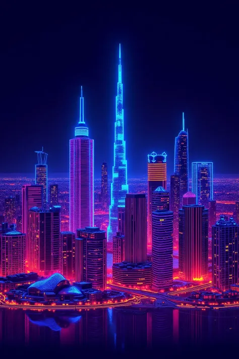 DT_Neon Urban Night View_Landmark Building Generation_rel_260420
