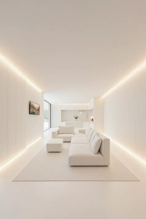 DR_Minimalist White Tone Lighting_Interior Space Design