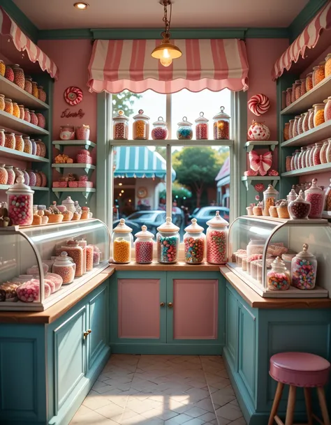 whimsical candy shop pony