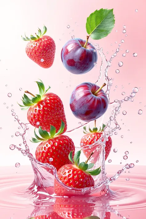 E_Fruit Water Splash Effects_Diverse Fruit Generation