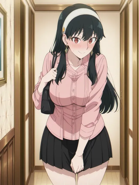 Tomo Aizawa's (相沢 智) Skirt Tug - Poses