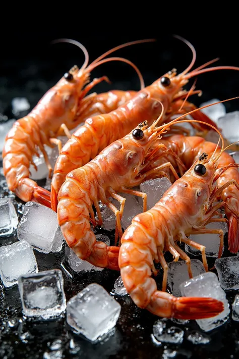 DX_Presentation Of Fresh Seafood On Ice_Aquatic Product Photography Display