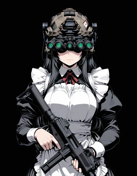 Deployed Night Vision Goggles / 装着した暗視ゴーグル