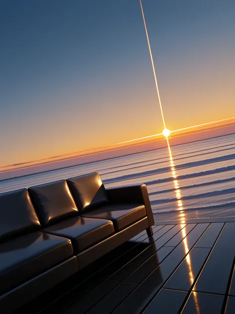 Sunset sofa at the beach