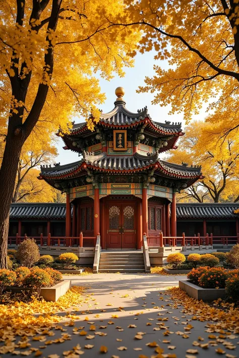 C_Restoration Of Ancient Architecture In Autumn Scenery_Generation Of Ancient Architecture Scenes_rel_260420