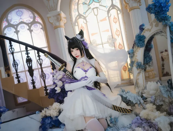 ???? WAN2.2 T2V cosplay white lace dress