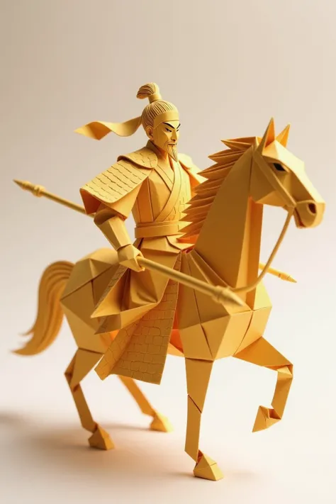 E_Origami Art Style_Character Scene Generation