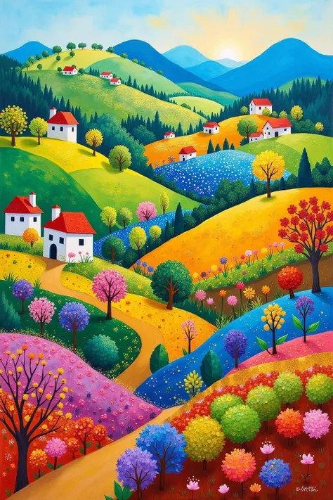 DK_Colorful Pastoral Style_Landscape Illustration Generation_rel_260420