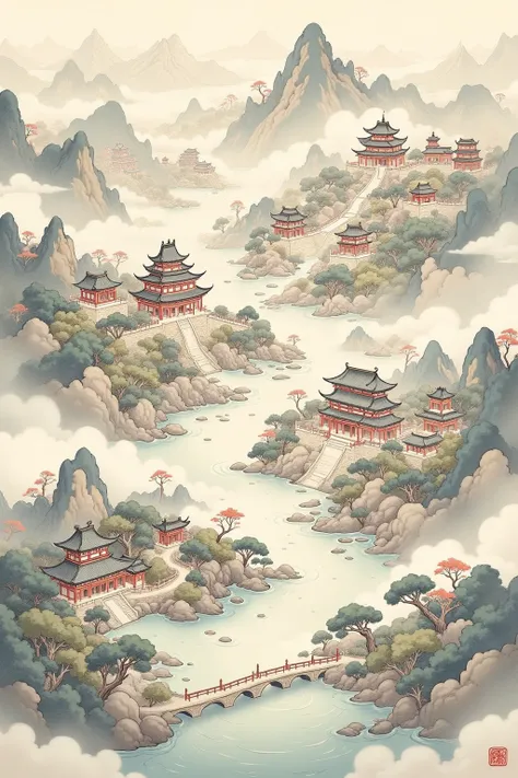DJ_Chinese Style Scene Construction_Ancient Style Map Generation