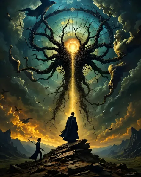 Dark Surrealism Fantasy Style: Philosophers Anima of Damnation