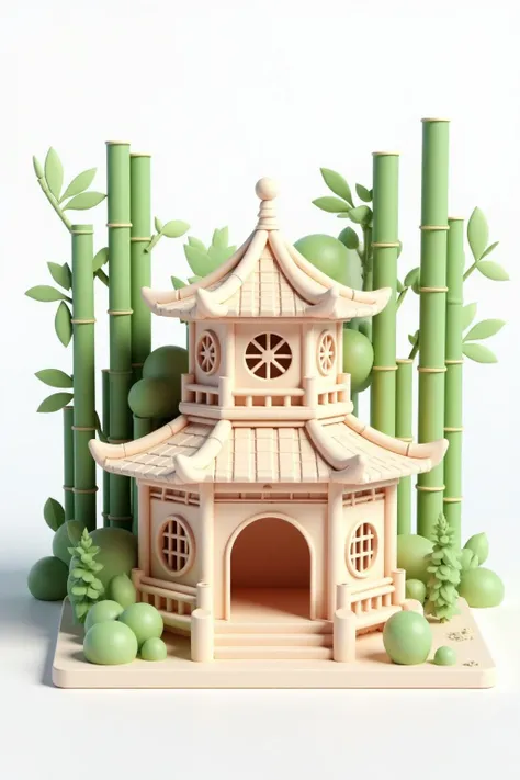 D_Oriental-Style Architecture_Bamboo Landscape Architecture Generation