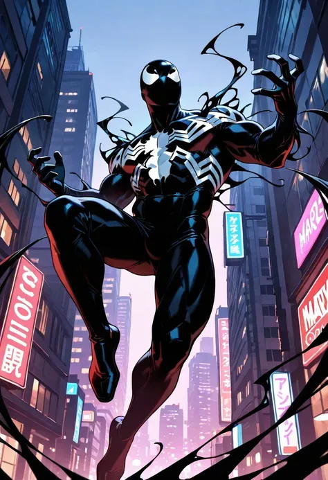 TAS "1994" Symbiote Spider-Man Black Suit (Spider-Man The Animated Series) [LoRA]