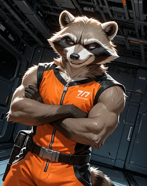 Rocket Raccoon Orange Outfit (Marvel Comics) (Illustrious) (AD)